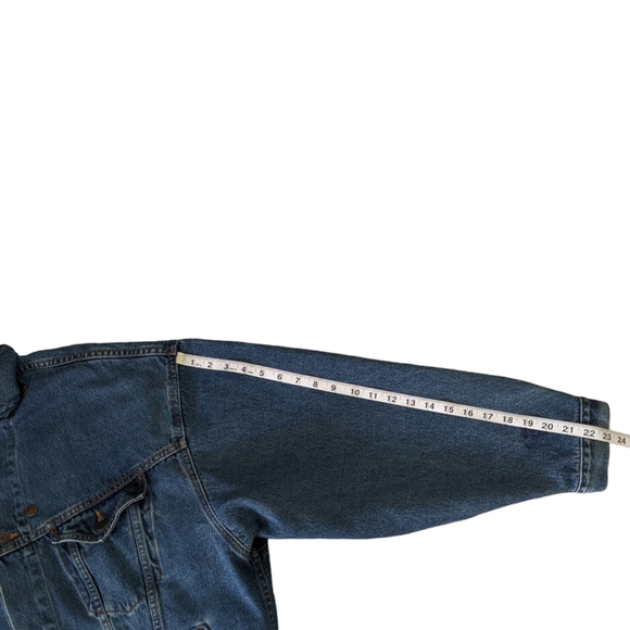 Vintage International Denim Jacket Men's XL Removable Vest 90s Southwest Aztec - Picture 7 of 16